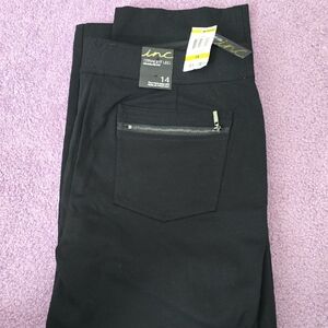 INC International Concepts Black Straight Leg Jeans